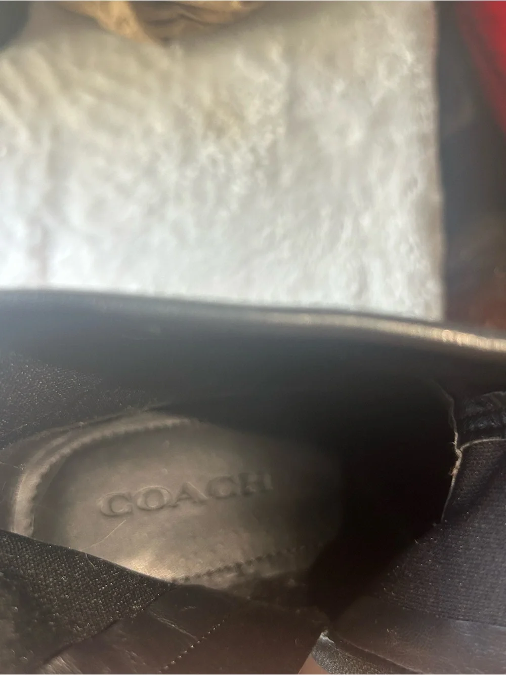 Coach Joy Black Leather Bootie